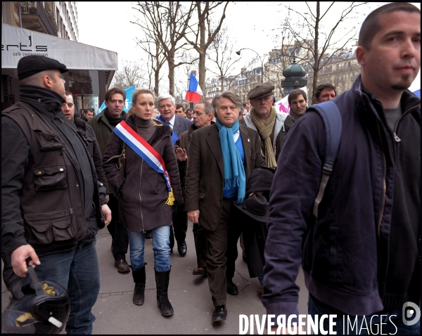 Marion Marechal Le Pen avec Gilbert Collard.