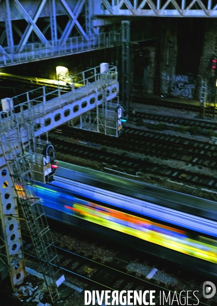 Illustration janvier 2022.Trains de banlieue au départ et à l arrivée de la gare saint Lazare