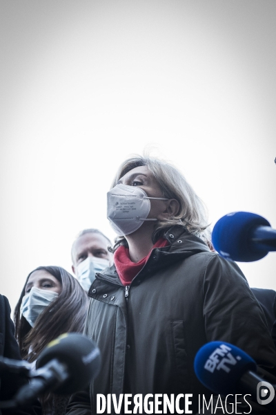 Déplacement de Valérie Pecresse dans l Ain.