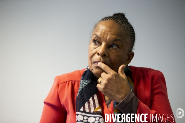 Christiane TAUBIRA, candidate victorieuse de la primaire populaire 2022.