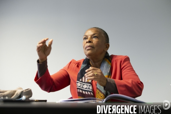 Christiane TAUBIRA, candidate victorieuse de la primaire populaire 2022.