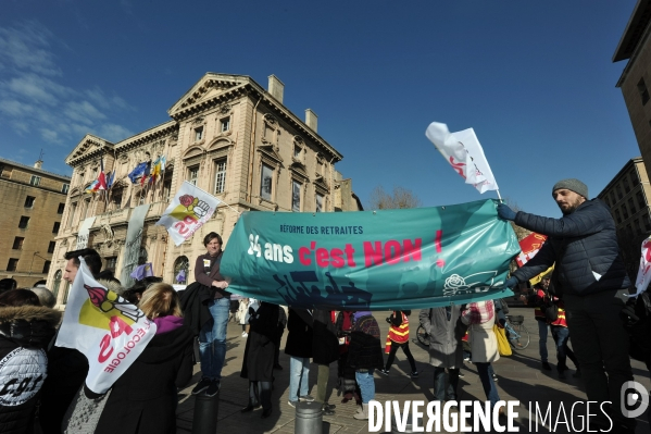 Manifestation marseille 7 02 23