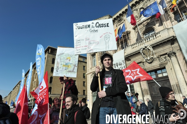 Manifestation marseille 7 02 23