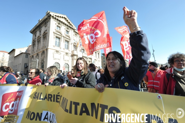 Manifestation marseille 7 02 23