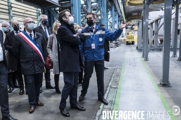 Déplacement d Emmanuel Macron, stratégie énergétique.