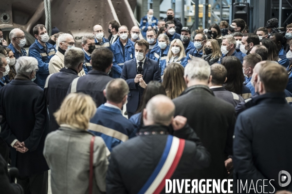 Déplacement d Emmanuel Macron, stratégie énergétique.