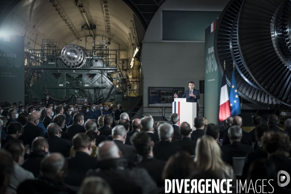 Déplacement d Emmanuel Macron, stratégie énergétique.