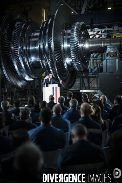 Déplacement d Emmanuel Macron, stratégie énergétique.
