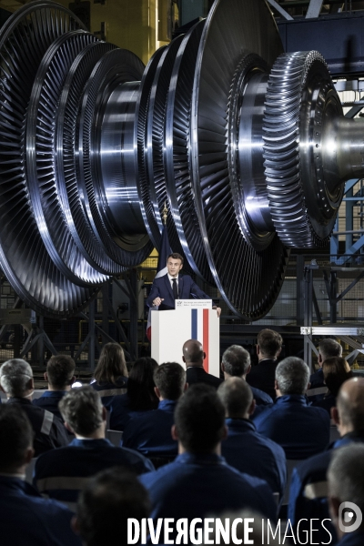 Déplacement d Emmanuel Macron, stratégie énergétique.