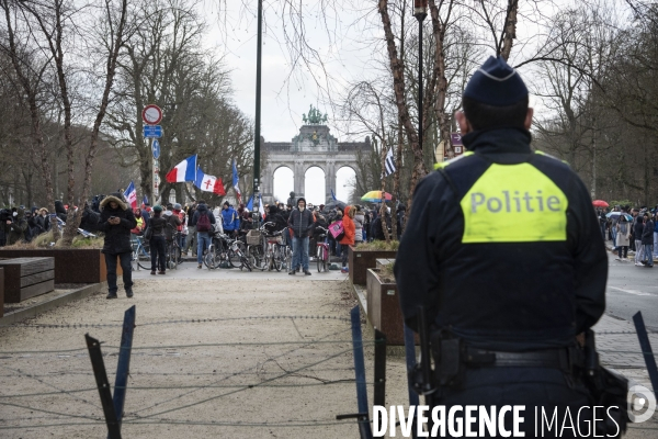 Convoi de la liberté Bruxelles - Institutions européennes