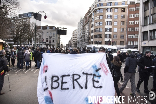 Convoi de la liberté Bruxelles - Institutions européennes