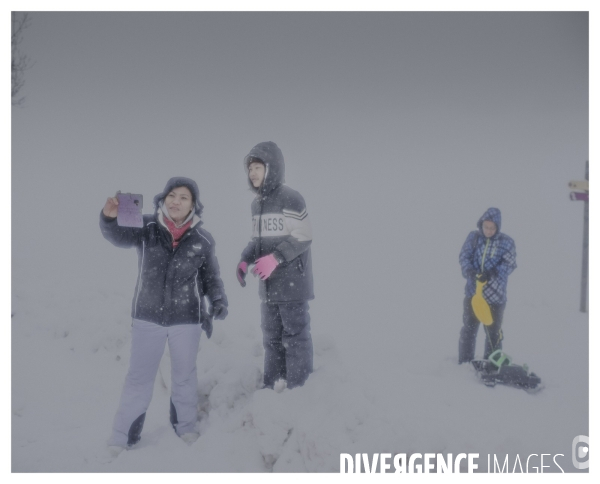 Le long de la Transbassealpine Digne-Nice (jour blanc)