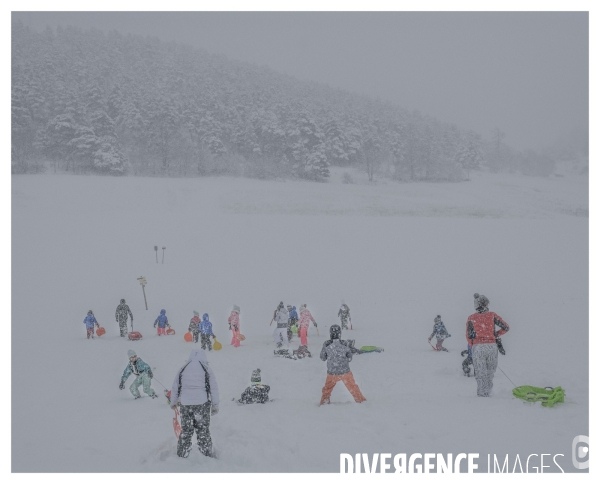 Le long de la Transbassealpine Digne-Nice (jour blanc)