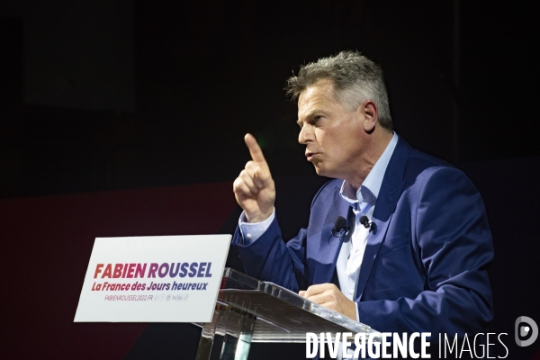 Fabien Roussel, meeting à Montreuil