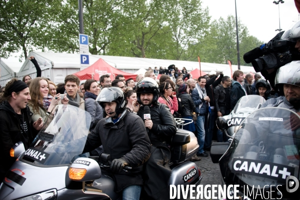 Hollande in, Sarkozy out, place de la bastille, Paris, 06/05/2012