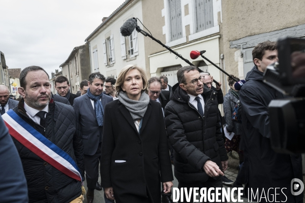 Déplacement de Valérie Pécresse en Vendée.