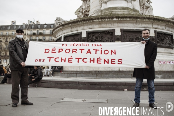 Commémoration de la déportation des tchétchènes en Asie centrale
