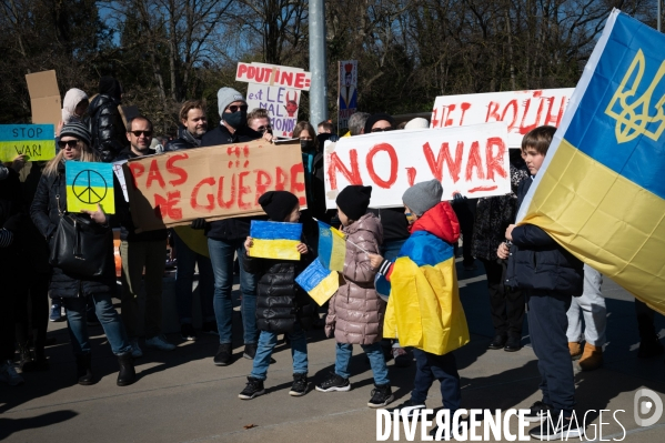 Place des Nations - Manifestation pour la Paix en Ukraine