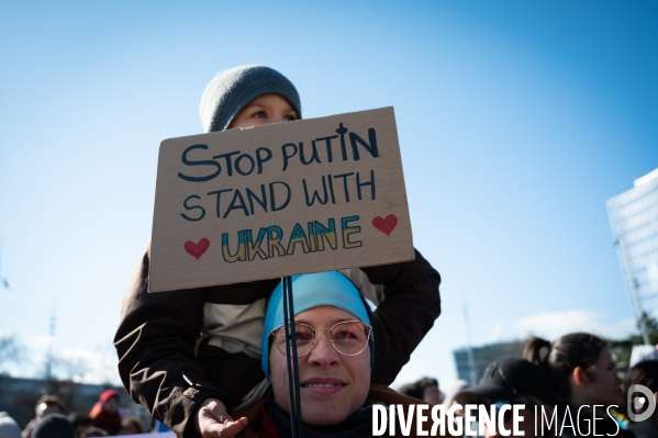 Place des Nations - Manifestation pour la Paix en Ukraine