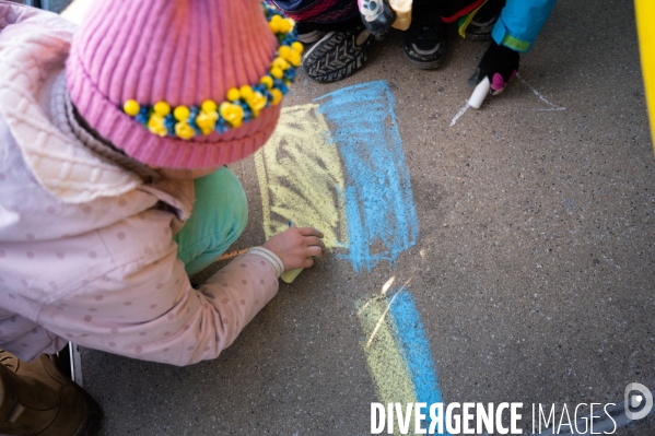 Place des Nations - Manifestation pour la Paix en Ukraine