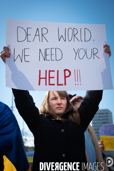 Place des Nations - Manifestation pour la Paix en Ukraine