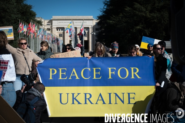 Place des Nations - Manifestation pour la Paix en Ukraine