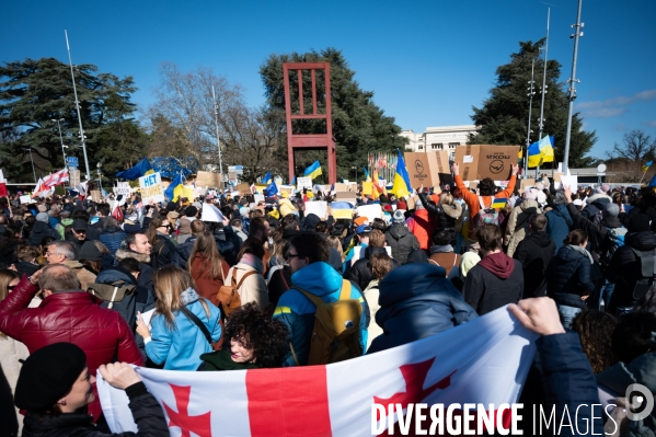 Place des Nations - Manifestation pour la Paix en Ukraine