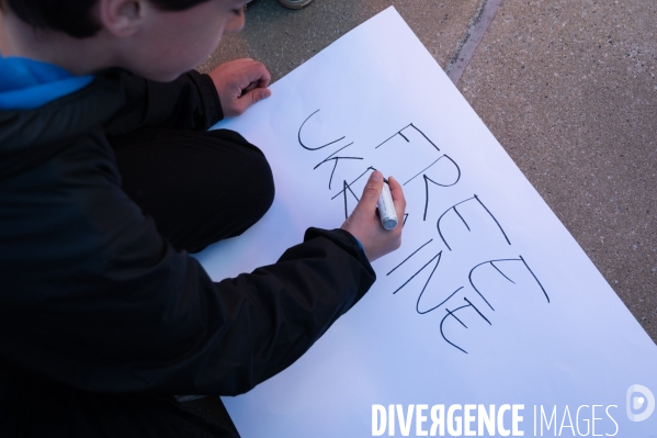 Place des Nations - Manifestation pour la Paix en Ukraine