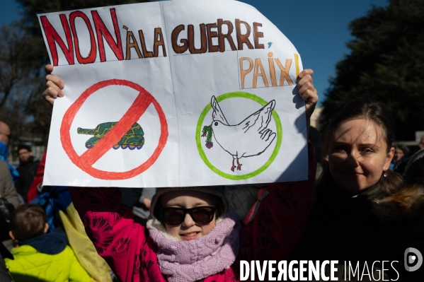 Place des Nations - Manifestation pour la Paix en Ukraine