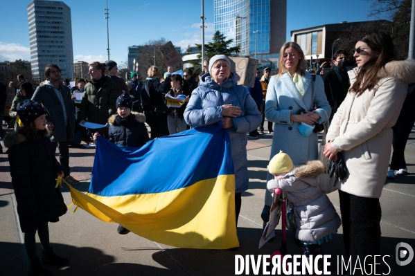 Place des Nations - Manifestation pour la Paix en Ukraine