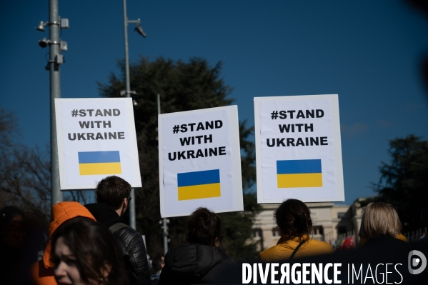 Place des Nations - Manifestation pour la Paix en Ukraine