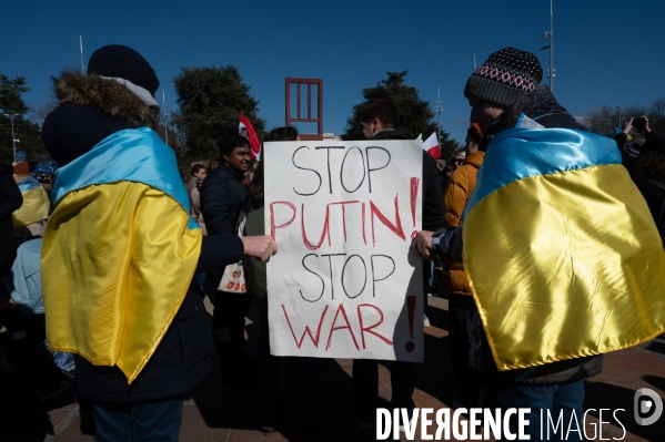 Place des Nations - Manifestation pour la Paix en Ukraine