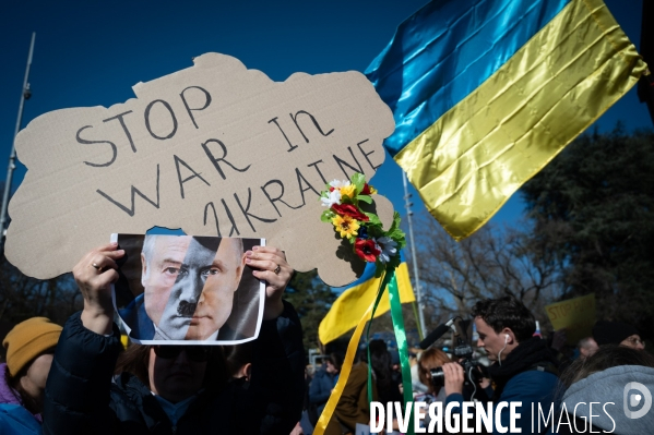 Place des Nations - Manifestation pour la Paix en Ukraine