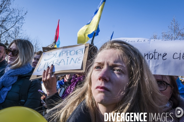 Rassemblement pour l Ukraine - Paris, 26.02.2022