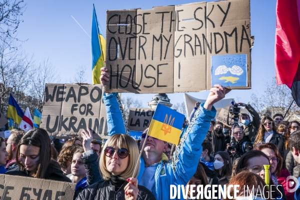 Rassemblement pour l Ukraine - Paris, 26.02.2022