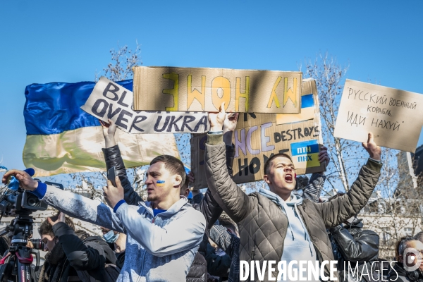 Rassemblement pour l Ukraine - Paris, 26.02.2022