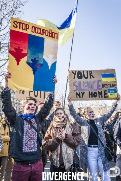 Rassemblement pour l Ukraine - Paris, 26.02.2022