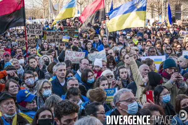 Rassemblement pour l Ukraine - Paris, 26.02.2022