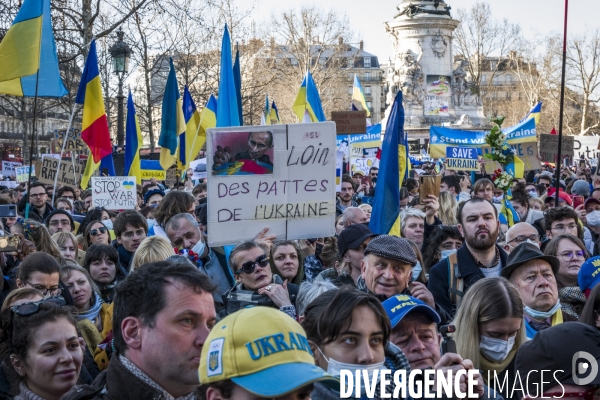 Rassemblement pour l Ukraine - Paris, 26.02.2022