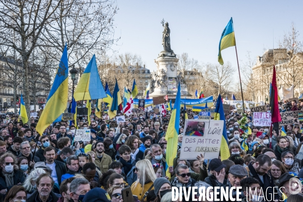 Rassemblement pour l Ukraine - Paris, 26.02.2022