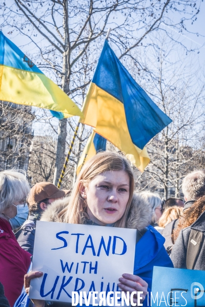 Rassemblement pour l Ukraine - Paris, 26.02.2022