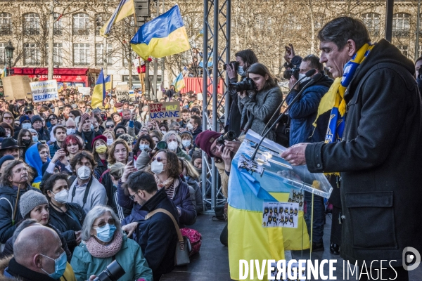 Rassemblement pour l Ukraine - Paris, 26.02.2022