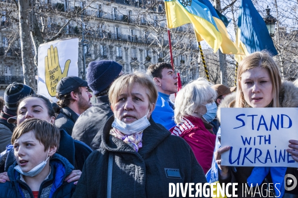 Rassemblement pour l Ukraine - Paris, 26.02.2022