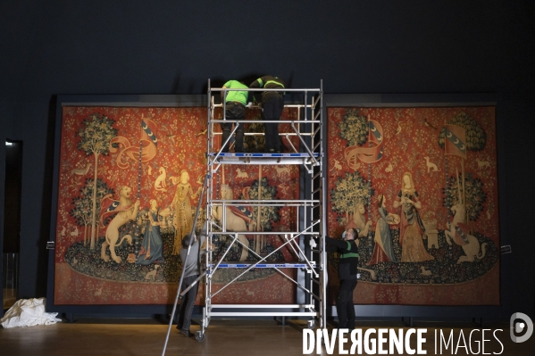 Réouverture prochaine du musée de Cluny. reaccrochage des tapisseries de la Dame à la Licorne.