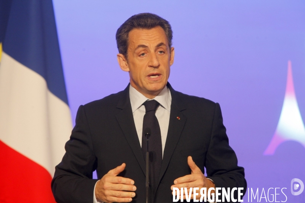 Conférence de presse de NICOLAS SARKOZY, présentation de la présidence française du G8 et du G 20