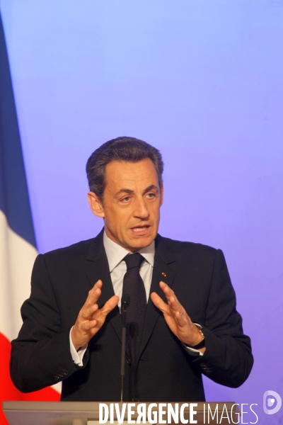 Conférence de presse de NICOLAS SARKOZY, présentation de la présidence française du G8 et du G 20