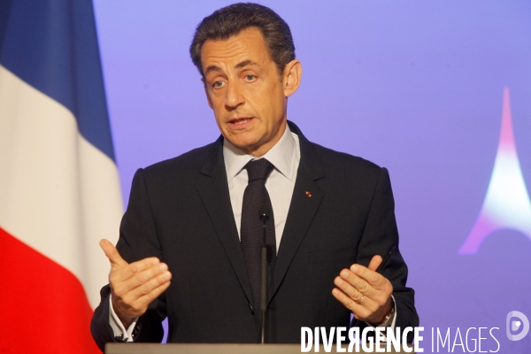 Conférence de presse de NICOLAS SARKOZY, présentation de la présidence française du G8 et du G 20