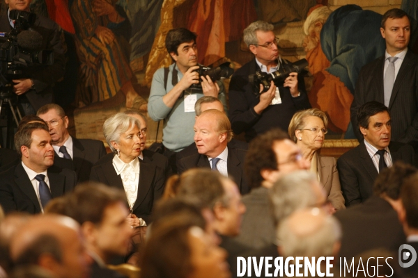 Conférence de presse de NICOLAS SARKOZY, présentation de la présidence française du G8 et du G 20