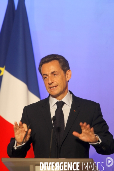 Conférence de presse de NICOLAS SARKOZY, présentation de la présidence française du G8 et du G 20