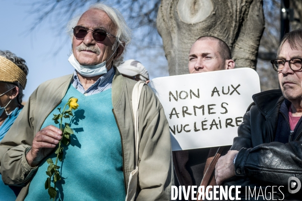 Rassemblement pour l Ukraine. Nimes, 05.03.2022